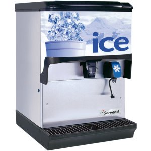 Servend 2705723 S250 Countertop Ice and Water Dispenser - 250 lb. Ice Storage Capacity