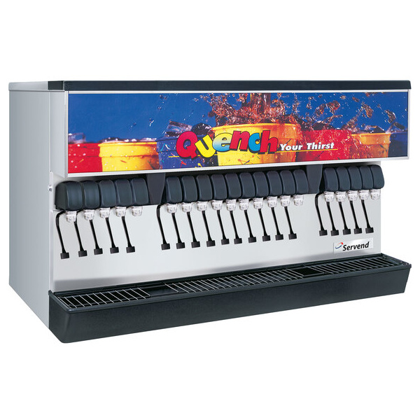 Servend 2706231 MDH-402 20 Valve Sanitary Lever Countertop Ice/Beverage Dispenser with 400 lb. Ice Storage