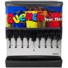 Servend 2705021 SV-200 8 Valve Sanitary Lever Countertop Ice/Beverage Dispenser with 200 lb. Ice Storage