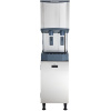 Scotsman HID312A-1 Meridian 16 1/4" Air Cooled Nugget Ice Machine with 12 lb. Bin, Water Dispenser, and Storage Equipment Stand - 115V, 260 lb.
