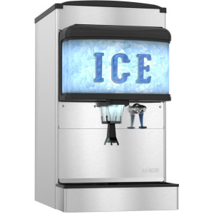 Hoshizaki DM-4420N 22" Countertop Cubelet Ice and Water Dispenser - 200 lb. Ice Storage Capacity