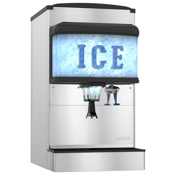 Hoshizaki DM-4420N 22" Countertop Cubelet Ice and Water Dispenser - 200 lb. Ice Storage Capacity