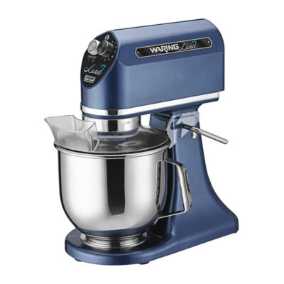 Waring Luna WSM7L 7 Qt. Tilt Head Countertop Mixer with Guard & Standard Accessories – 120V, 1/2 hp
