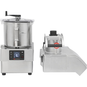 Sammic CK-38V Variable-Speed Combination Food Processor with 8.5 Qt. Stainless Steel Bowl, Continuous Feed - 3 hp