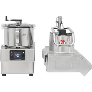 Sammic CK-45V Variable-Speed Combination Food Processor with 5.5 Qt. Stainless Steel Bowl, Full Moon Pusher Continuous Feed - 3 hp