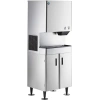Hoshizaki DCM-300BAH Cubelet Ice Maker and Water Dispenser with Floor Stand - 321 lb. Per Day, 40 lb. Storage