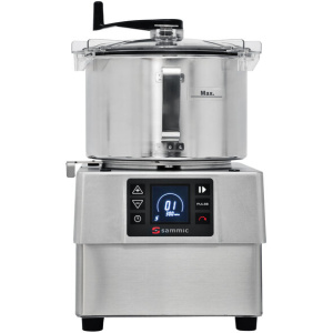 Sammic KE-5V Variable-Speed 5.5 Qt. Stainless Steel Batch Bowl Food Processor - 3 hp