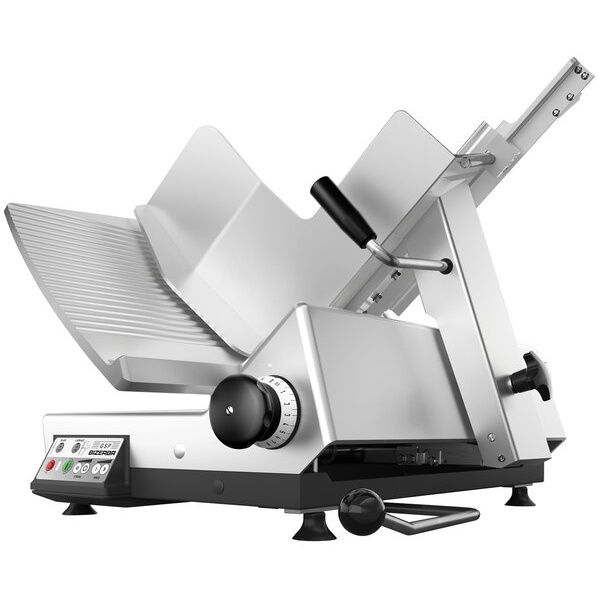 Bizerba GSP HD I 150-60HZ-220V 13" Heavy-Duty Illuminated Automatic Gravity Feed Meat Slicer - 1/2 hp, 220V