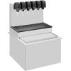 Cornelius 631100055 CB2323 High Performance Stainless Steel Drop-In Soda Dispenser with 8 UFB-1 Sanitary Lever Valves and 80 lb. Ice Bin, 120V