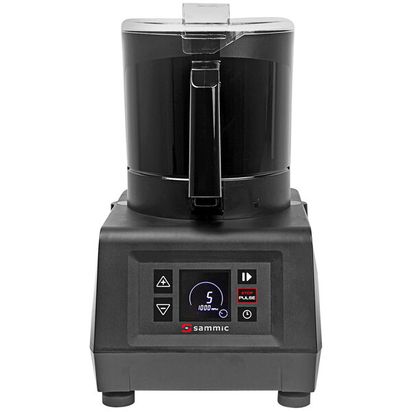 Sammic ultra ke-4v variable-speed 4.5 qt. black batch bowl food processor - 2 hp