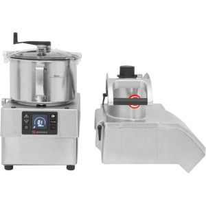 Sammic CK-35V Variable-Speed Combination Food Processor with 5.8 Qt. Stainless Steel Bowl & Continuous Feed - 3 hp