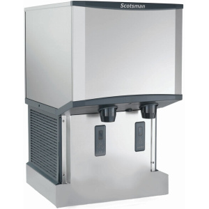 Scotsman HID525AW-1 Meridian Wall Mount Air Cooled Ice Machine and Water Dispenser - 25 lb. Bin Storage