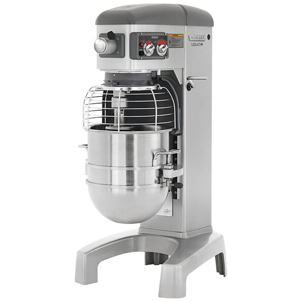 Hobart Legacy+ HL400-4 40 Qt. Planetary Floor Mixer with Guard - 240V, 1 1/2 hp