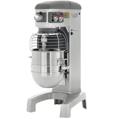 Hobart Legacy+ HL400-4 40 Qt. Planetary Floor Mixer with Guard & Standard Accessories – 240V, 1 1/2 hp