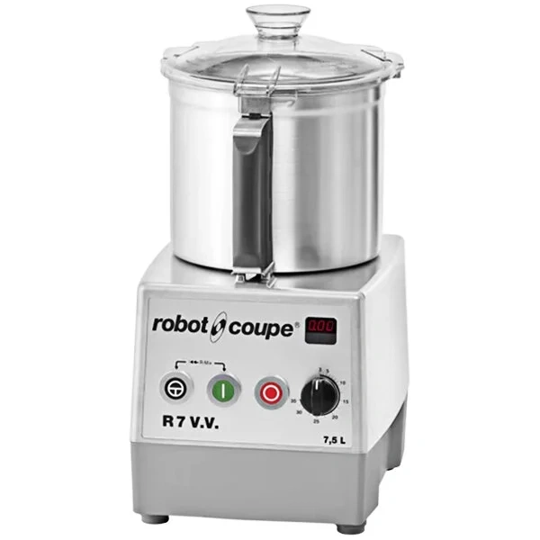 Robot coupe r7vv 8 qt. / 7.5 liter variable speed tabletop cutter mixer food processor - 120v, 1 phase, 2 hp