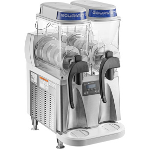 Bunn 58000.0000 Ultra NX White and Stainless Steel Double 3 Gallon Slushy Machine - 120V
