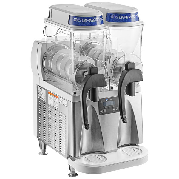 Bunn 58000.0000 ultra nx white and stainless steel double 3 gallon slushy machine - 120v