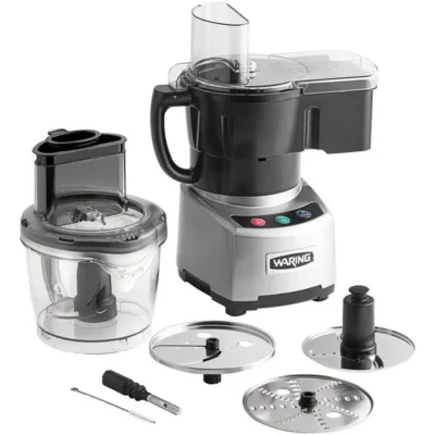 Waring WFP16SC Combination Food Processor with Clear Bowl