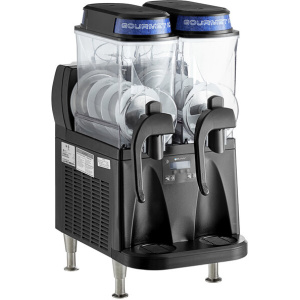Bunn 58000.0013 Ultra NX Black Double 3 Gallon Autofill Slushy Machine - 120V
