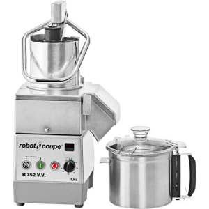 Robot Coupe R752VV Variable Speed Combination Food Processor with 8 Qt. / 7.5 Liter Cutter Bowl and Vegetable Prep - 120V, 1 Phase, 2 hp
