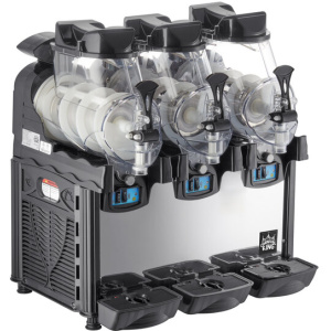 Carnival King Triple 1.6 Gallon Pourover Granita / Slushy / Frozen Beverage Machine - 120V