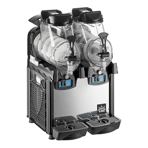 Carnival king double 1.6 gallon pourover granita / slushy / frozen beverage machine - 120v