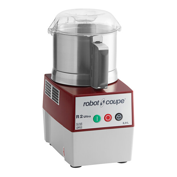 Robot coupe r2ub 3 qt. / 3 liter stainless steel batch bowl food processor - 1 hp