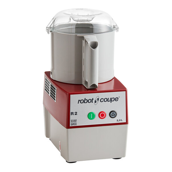 Robot coupe r2b 3 qt. / 3 liter gray batch bowl food processor - 1 hp
