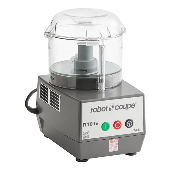 Robot coupe r101bclr 2.5 qt. / 2.4 liter clear batch bowl food processor - 3/4 hp