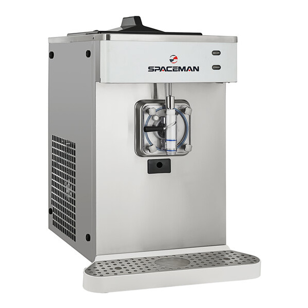 Spaceman 6690-c single bowl countertop slushy / granita stainless steel frozen drink machine - 208-230v