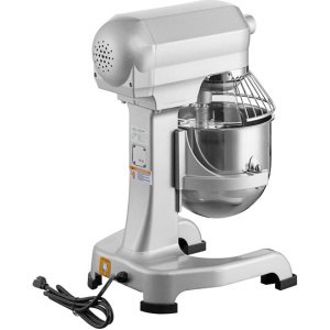 Main Street Equipment CMIX10 10 Qt. Planetary Stand Mixer with Guard & Standard Accessories - 120V, 1 hp