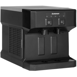 Scotsman HID207ABX-1 Meridian Air Cooled Compact Nugget Ice Machine with 7 lb. Bin, Push Button Ice and Water Dispensing - 115V, 196 lb.