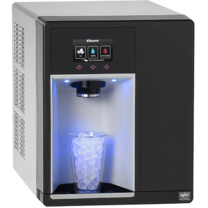 Follett 7CI112A-HW-CL-ST-00 Champion 7 Series Air Cooled Chewblet Countertop Ice Maker and Hot / Ambient Water Dispenser with 7 lb. Bin and Filter - 115V, 100 lb.