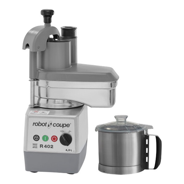 Robot coupe r402a 2-speed combination food processor with 4.7 qt. / 4.5 liter stainless steel bowl, continuous feed & 2 discs - 2 hp