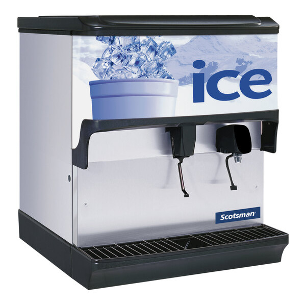 Scotsman iod series iod200wf-1 30" countertop ice dispenser with water dispenser - 200 lb. capacity