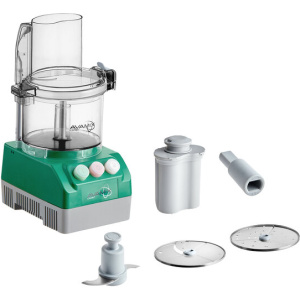 Avamix cadet cabfp25cl 2.5 qt. clear batch bowl food processor with chute lid and 2 discs - 3/4 hp