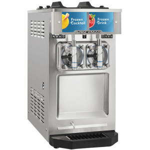 Spaceman 6455-C 2 Bowl Slushy / Granita Stainless Steel Frozen Drink Machine - 115V