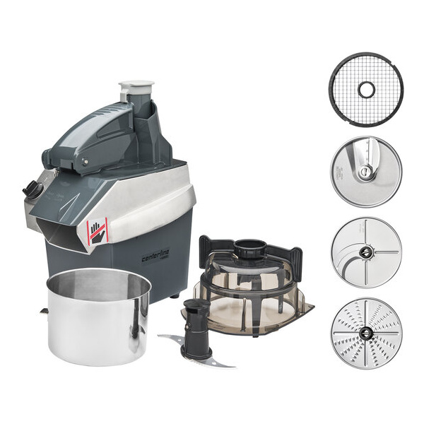 Centerline by hobart cch34-1a 4-speed food processor with 3.2 qt. stainless steel bowl and 4 discs - 1 1/3 hp