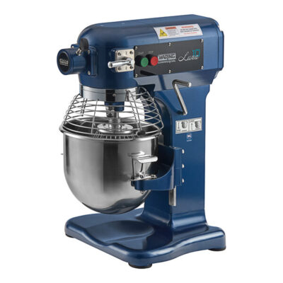 Waring Luna WSM10L 10 Qt. Planetary Stand Mixer with Guard & Standard Accessories – 120V, 3/4 hp