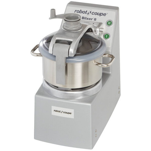 Robot coupe blixer8 2-speed 8.5 qt. / 8 liter stainless steel batch bowl food processor - 240v, 3 phase, 3 hp