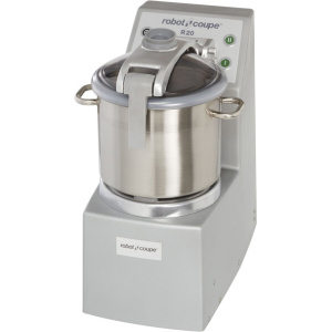 Robot Coupe R20 2-Speed 21 Qt. / 20 Liter Stainless Steel Batch Bowl Food Processor - 240V, 3 Phase, 5 1/2 hp