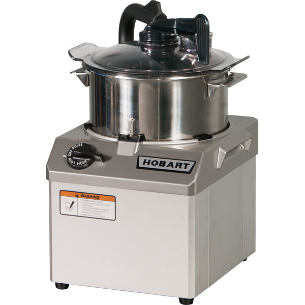 Hobart HCM62-1 2-Speed 6 Qt. Stainless Steel Batch Bowl Food Processor - 240V, 3 Phase, 2 hp