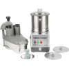 Robot Coupe R401 Combination Food Processor with 4.7 Qt. / 4.5 Liter Stainless Steel Bowl, Continuous Feed & 2 Discs - 1 1/2 hp