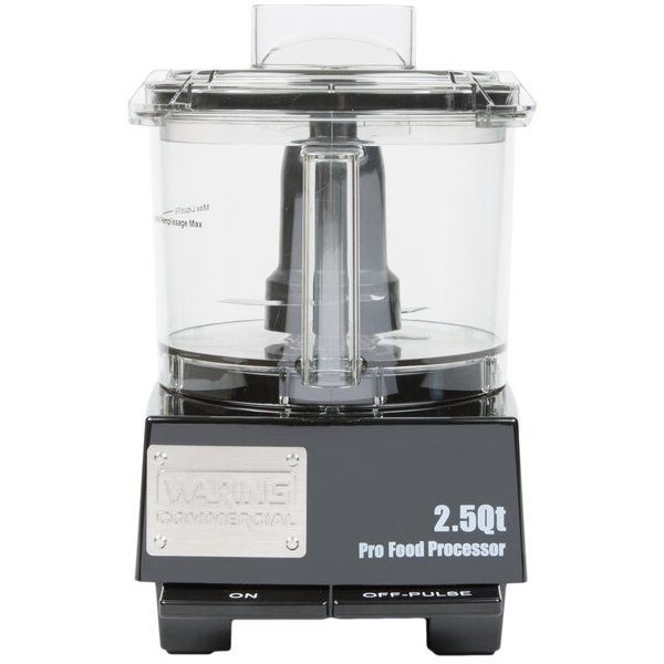 Waring WFP11SW 2.5 Qt. Clear Batch Bowl Food Processor - 3/4 hp