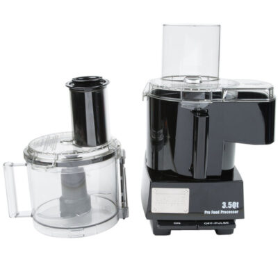 Waring WFP14SC Combination Food Processor with 3.5 Qt. Clear Bowl, Continuous Feed Attachment