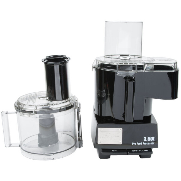 Waring WFP14SC Combination Food Processor with 3.5 Qt. Clear Bowl, Continuous Feed Attachment, and 4 Discs - 1 hp