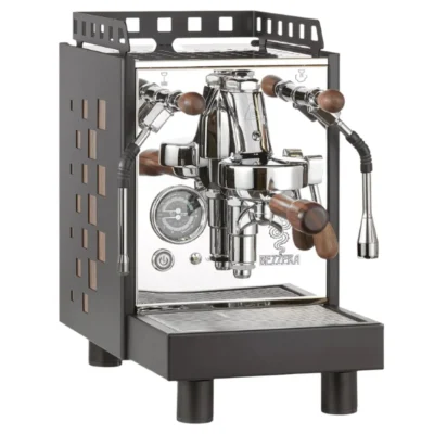Bezzera Aria MN Espresso Machine (Black w/ Wood Square)