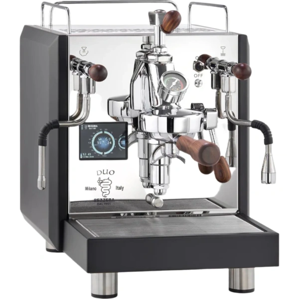 Bezzera duo mn dual boiler espresso machine w/ flow control (black)
