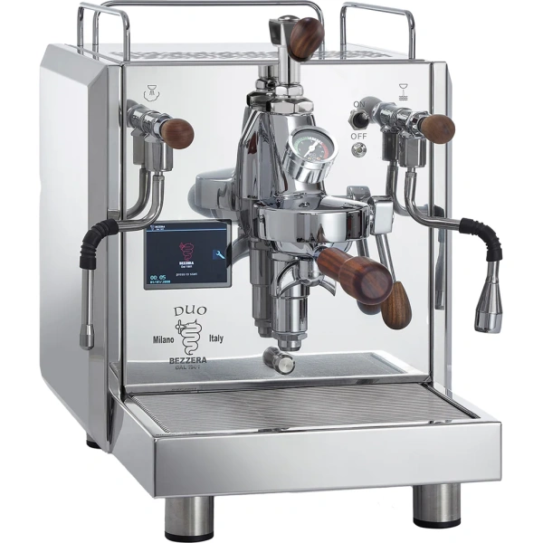 Bezzera duo mn dual boiler espresso machine w/ flow control (chrome)