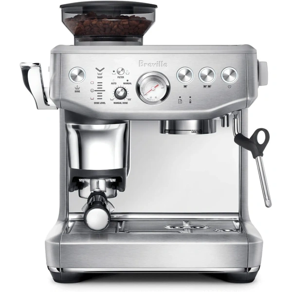 Breville the barista express impress semi-automatic espresso machine bes876bss (brushed stainless steel)